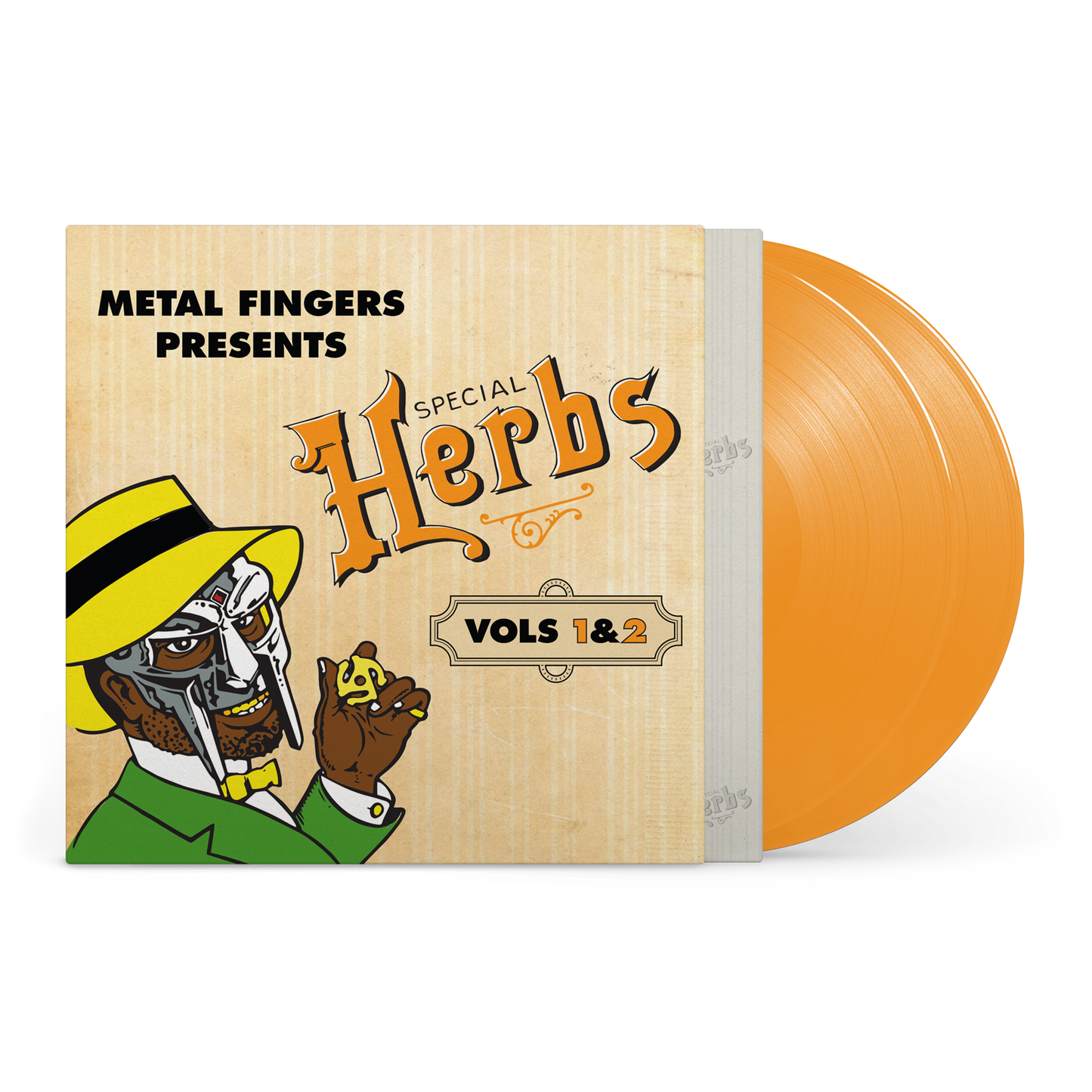 MF DOOM 'Metal Fingers Presents: Special Herbs Vol. 1 &amp; 2 (2xLP Mustard Yellow Vinyl) UPC: 826257038210