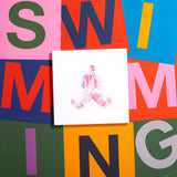 Mac Miller - Swimming (5-Year Anniversary Edition, Milky Clear/Hot Pink/Sky Blue Marble LP Vinyl) UPC: 093624858614