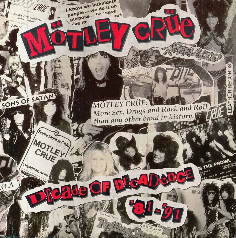 Mötley Crüe - Decade of Decadence '81-'91 (RSD BF 2026, 2LP Black &amp; White Marble Vinyl) UPC: 4099964280777