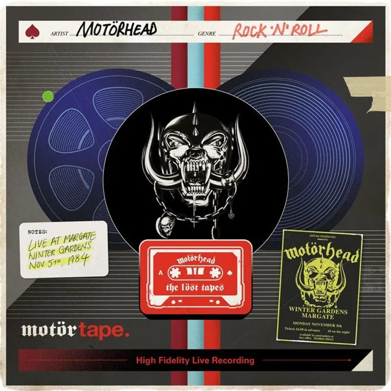 Motörhead - The Lost Tapes, Vol. 8: Live at Margate (RSD BF 2026, 2LP Aqua Blue Vinyl) UPC: 4099964275551