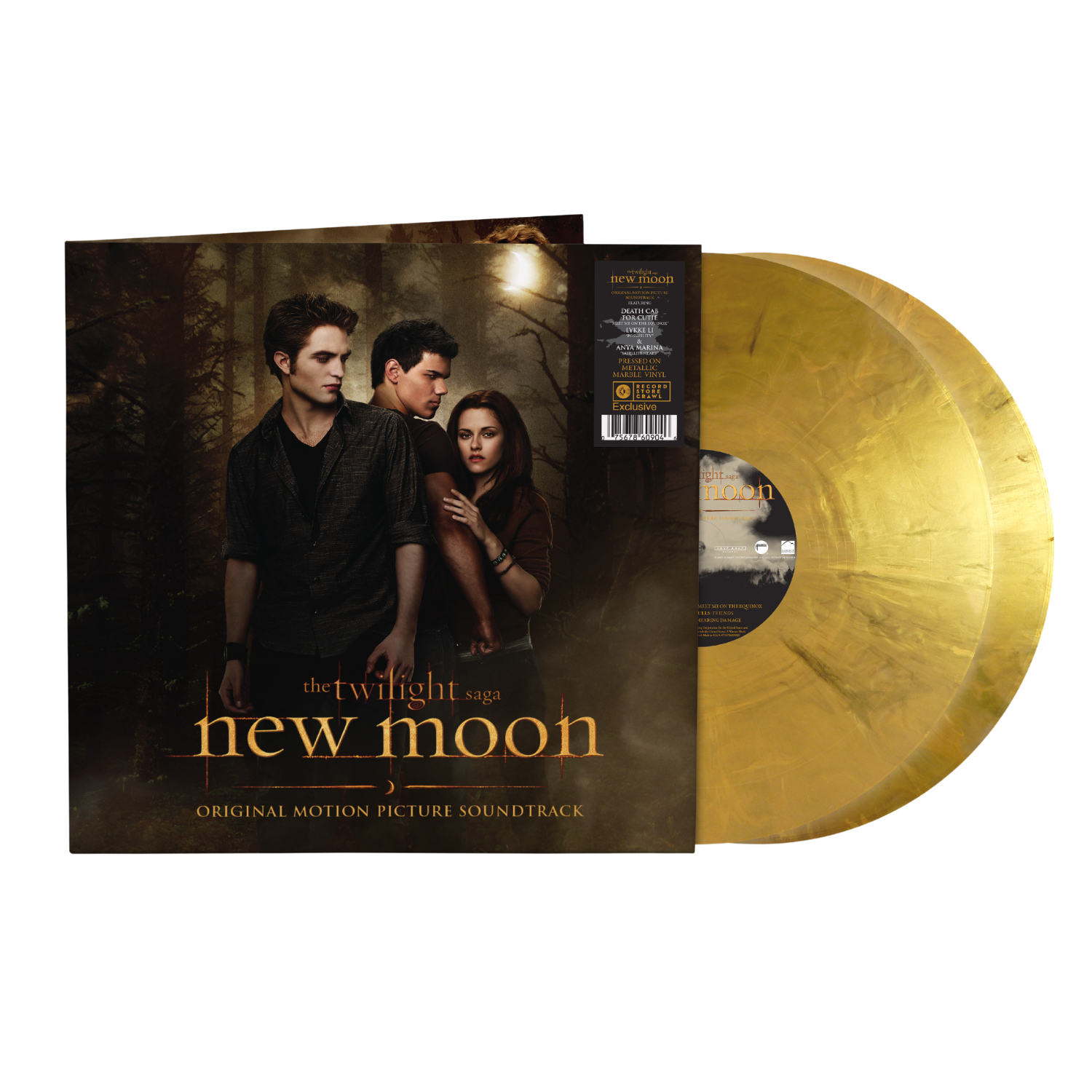 Various Artists - New Moon Original Motion Picture Soundtrack (Indie Exclusive, 2LP Metallic Marble Vinyl) UPC: 075678609046