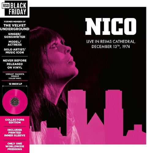 Nico - Live in Reims Cathedral, 1974 (RSD Black Friday 2025, Magenta LP Vinyl) UPC: 3700477839499