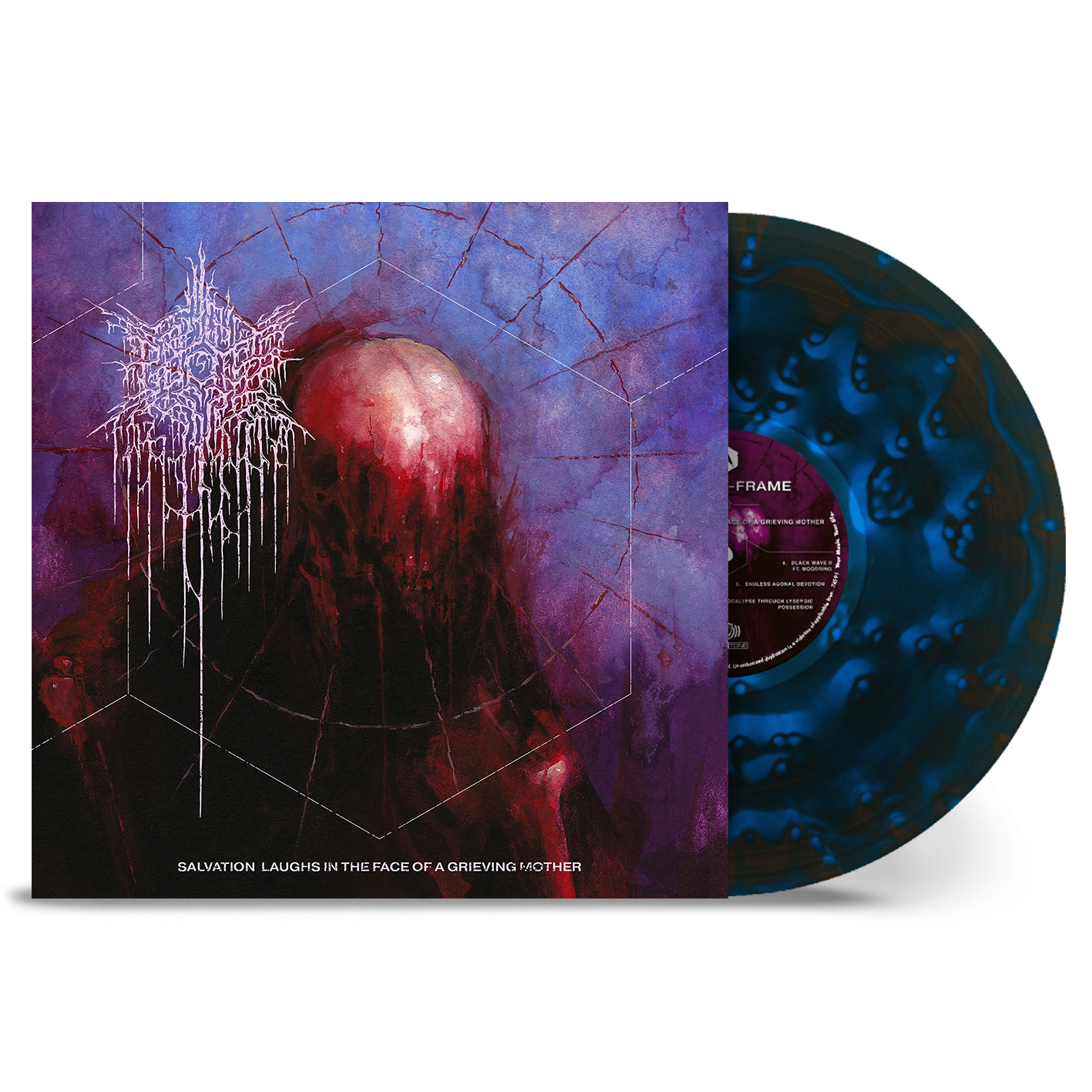 PSYCHO-FRAME - Salvation Laughs In The Face Of A Grieving Mother (Indie Exclusive, Blue Salvation Edition, Cloudy Blue Violet LP Vinyl) UPC: 4065629756703