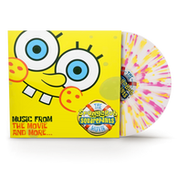 The SpongeBob SquarePants Movie – Music from the Movie and More… (RSD Black Friday 2024, Clear w/ Yellow & Pink Splatter LP Vinyl) UPC: 603497822836