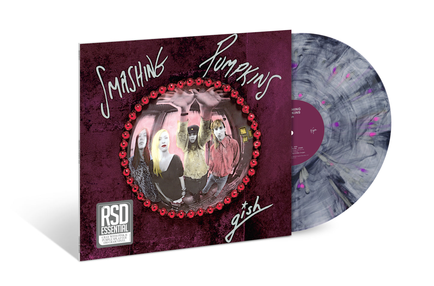 The Smashing Pumpkins - Gish (RSD Essentials, Gray with Pink & Purple Splatter LP Vinyl) UPC: 199957244329