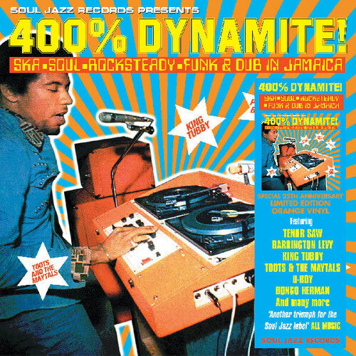 Soul Jazz Records Presents - 400% DYNAMITE! Ska, Soul, Rocksteady, Funk and Dub in Jamaica (RSD 2025, 2LP Orange Vinyl) UPC: 5026328005669