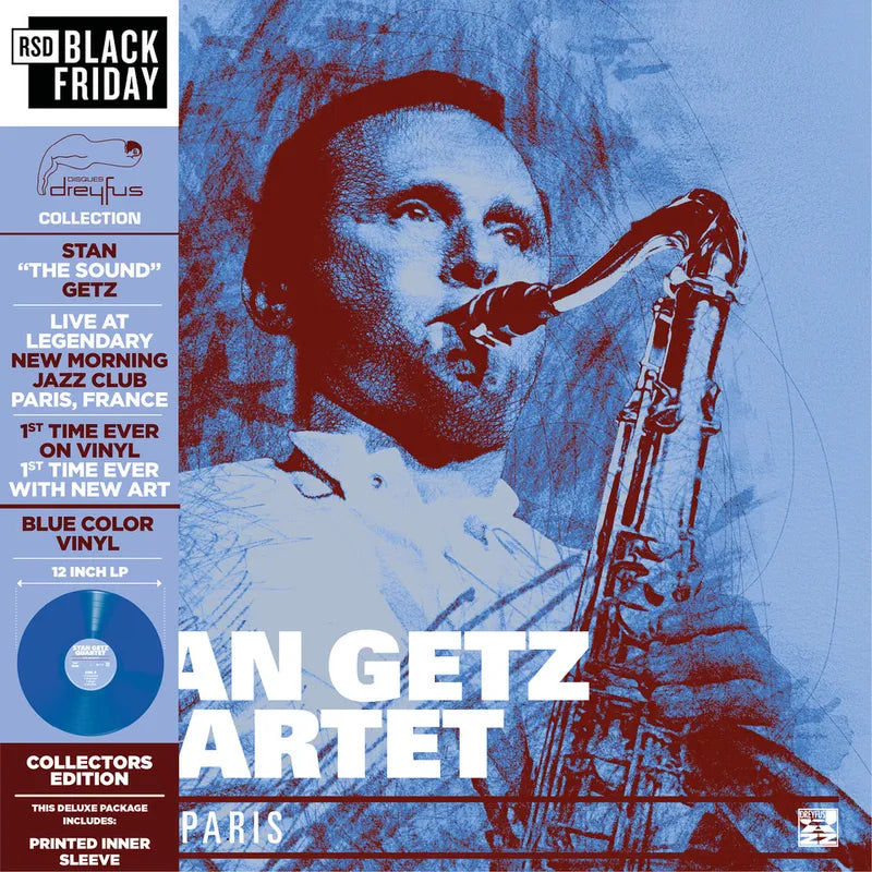 Stan Getz Quartet - Live in Paris 85 (RSD BF 2026, Blue LP Vinyl) UPC: 3700477838669