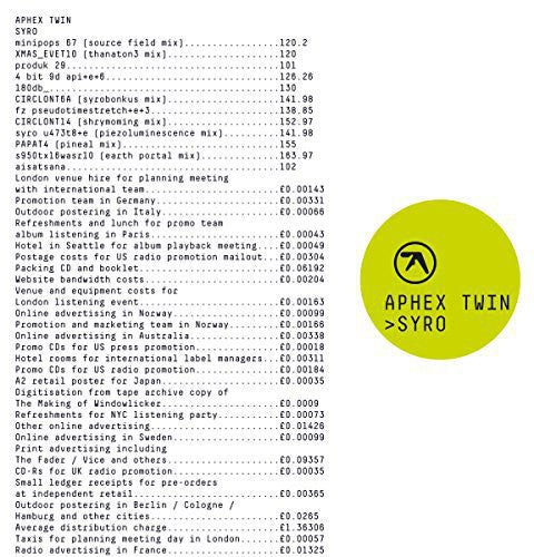 Aphex Twin - Syro (3LP Vinyl) UPC: 801061024710