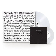 Talking Heads - Tentative Decisions: Demos & Live (RSD Black Friday 2025, Clear LP Vinyl, Bonus 7inch Vinyl) UPC: 081227809003