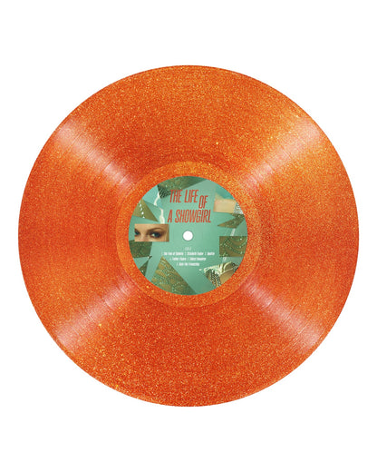 Taylor Swift - The Life of a Showgirl (Sweat and Vanilla Perfume Portofino Orange Glitter LP Vinyl) UPC: 602478372049