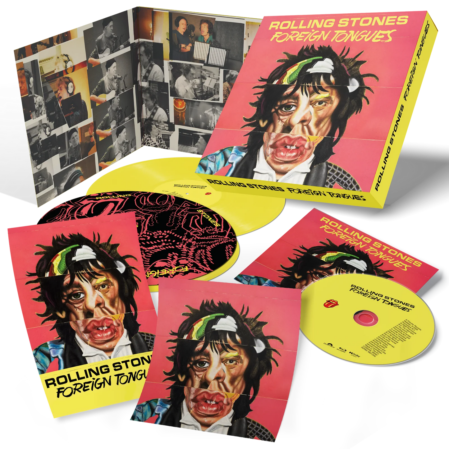 The Rolling Stones - Foreign Tongues (2LP Yellow Vinyl, Blu-ray, Boxset) UPC: 602488213684