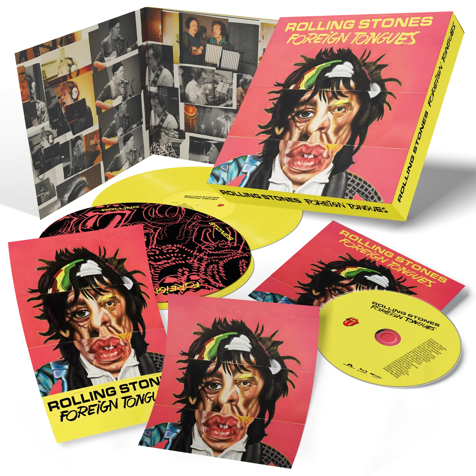 The Rolling Stones - Foreign Tongues (2LP Yellow Vinyl, Blu-ray, Boxset) UPC: 602488213684