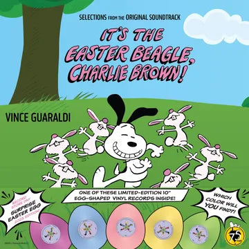 Vince Guaraldi Selections from "It's the Easter Beagle, Charlie Brown" (Original Soundtrack Recording - Peanuts 75th Anniversary Mystery Easter Egg Edition) (RSD 2025, Easter-Egg Shaped 10" Vinyl) UPC: 760137171713