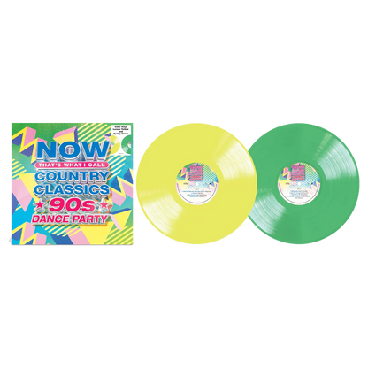 Various Artists -  NOW Country Classics: 90s Dance Party (2LP Lemon Yellow / Spring Green Vinyl)