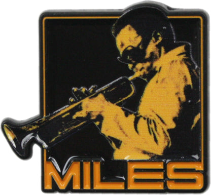 Enamel Pin - Miles Davis - Trumpet -  Jazz Music Musician