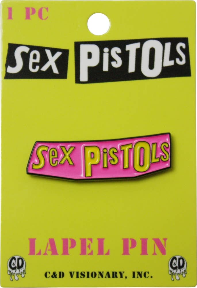 Enamel Pin - Sex Pistols - Yellow & Pink Logo