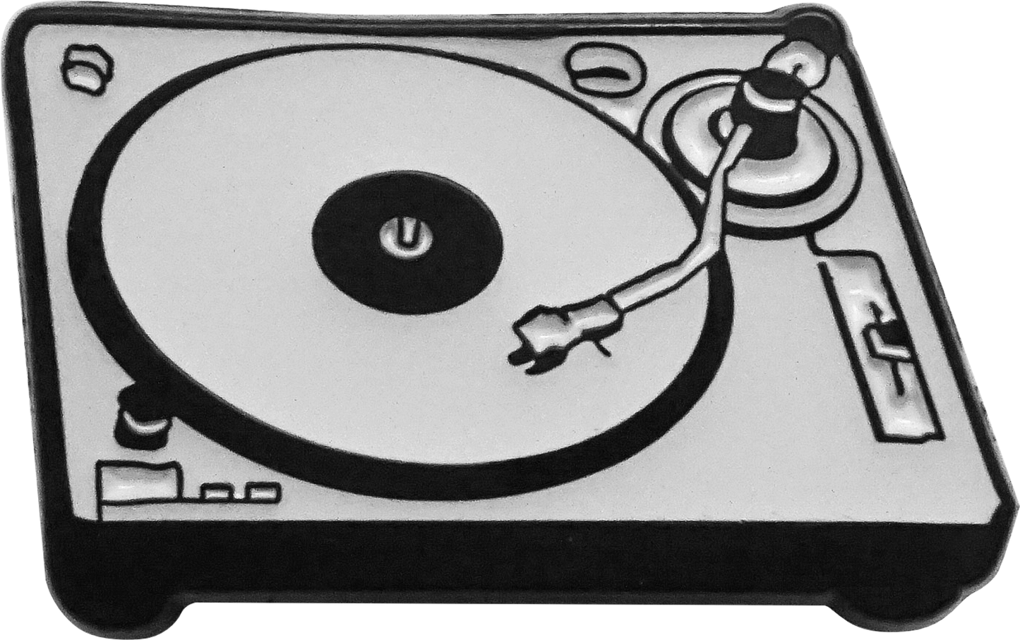 Enamel Pin - Vinyl Record Player Turntable - DJ Music Band