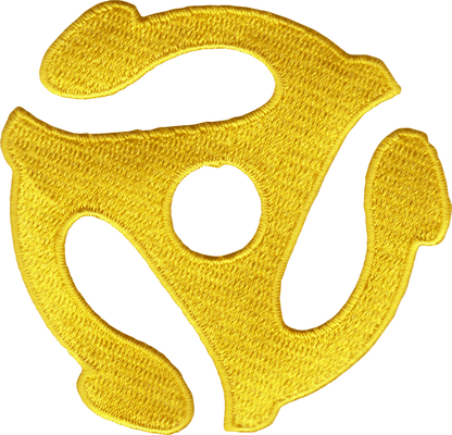 Patch - 45 RPM Record Adapter - 3 Inch - Three Color Options