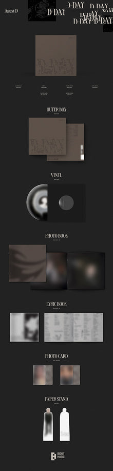 Agust D (Suga of Bts) - D-DAY (LP Vinyl) UPC: 8809929741306