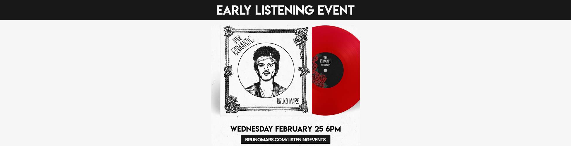Bruno Mars Early Listening Event Banner