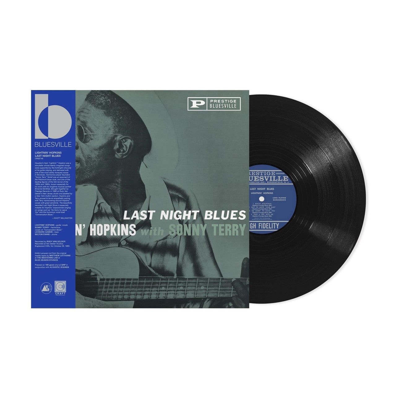 Lightnin' Hopkins with Sonny Terry Last Night Blues (Bluesville Acoustic Sounds Series, LP Vinyl) upc: 888072579071