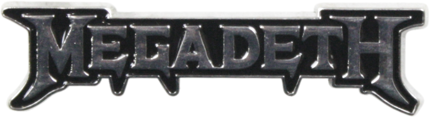 Enamel Pin - Megadeth - Silver & Black Logo