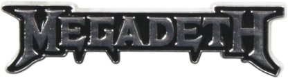 Enamel Pin - Megadeth - Silver & Black Logo