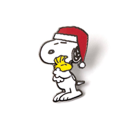Snoopy & Woodstock Hug Christmas Pin