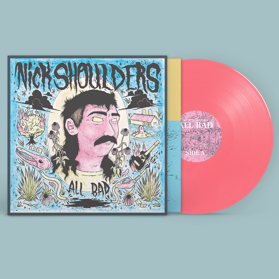 Nick Shoulders - All Bad (Indie Exclusive, Pink LP Vinyl) UPC:762183781823
