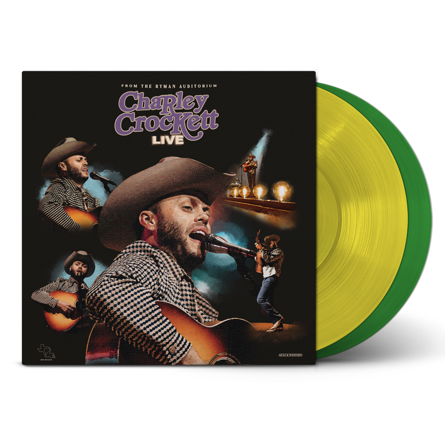 Charley Crockett - Live From The Ryman (Indie Exclusive, Stained Glass 2LP Colored Vinyl) UPC: 691835755526