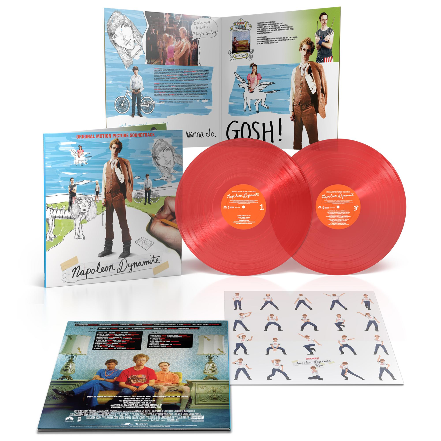 Napoleon Dynamite (Original Motion Picture Soundtrack)(20th Anniversary Edition 2LP Transparent Ruby Vinyl) UPC: 780163654424