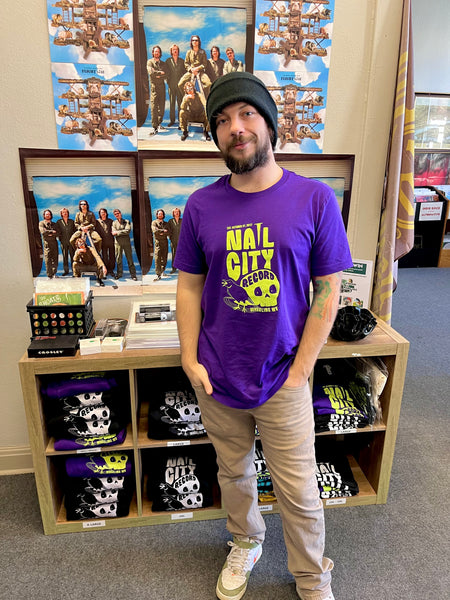 Nail City Record, Wheeling: The Place of The Skull | Halloween Purple T-shirt