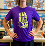 Nail City Record, Wheeling: The Place of The Skull | Halloween Purple T-shirt