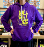 Nail City Record, Wheeling: The Place of The Skull | Halloween Purple Hoodie