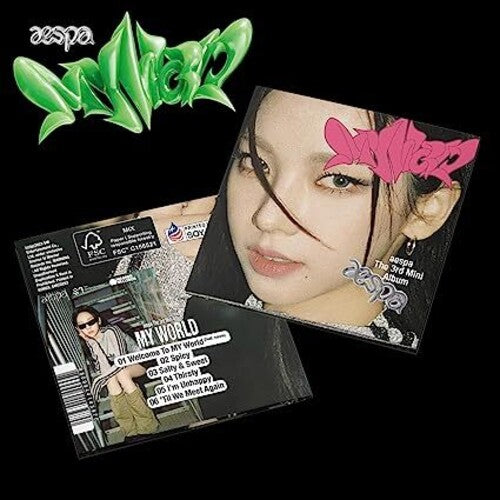 Aespa -  MY WORLD - The 3rd Mini Album - POSTER Ver. [KARINA Cover] (CD) 8809944143970