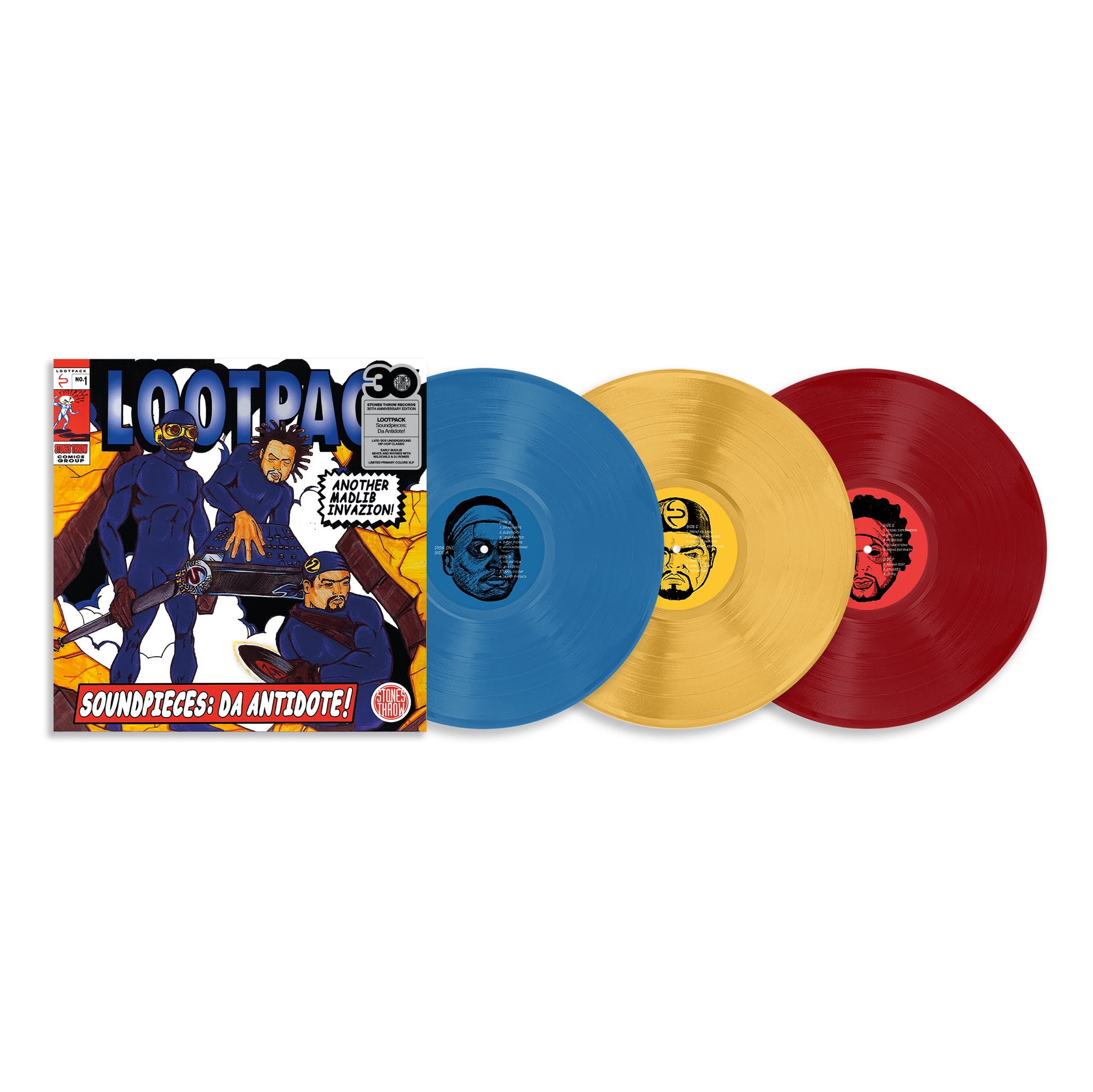 Lootpack - Soundpieces: Da Antidote! (3LP Primary Colors Vinyl) UPC: 659457201944