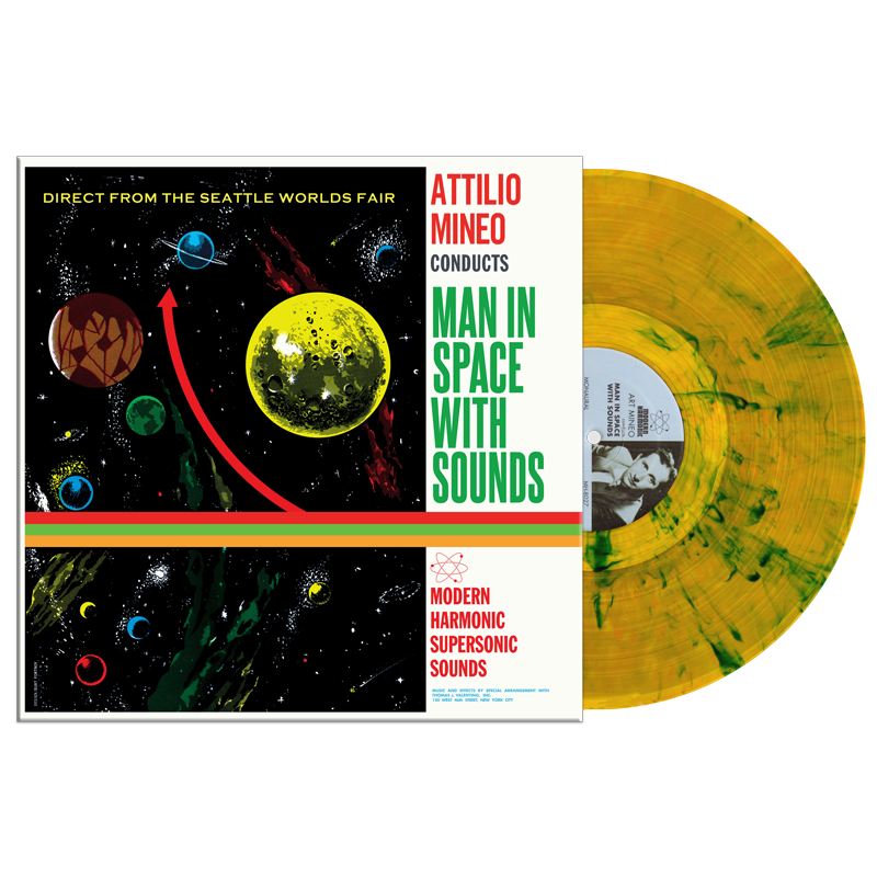 Attilio Mineo - Man In Space With Sounds (Green/Yellow Swirl LP Vinyl)