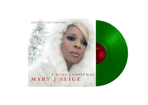 Mary J. Blige - A Mary Christmas: Anniversary Edition [Indie Exclusive, Translucent Green 2 LP Vinyl) 602455928054