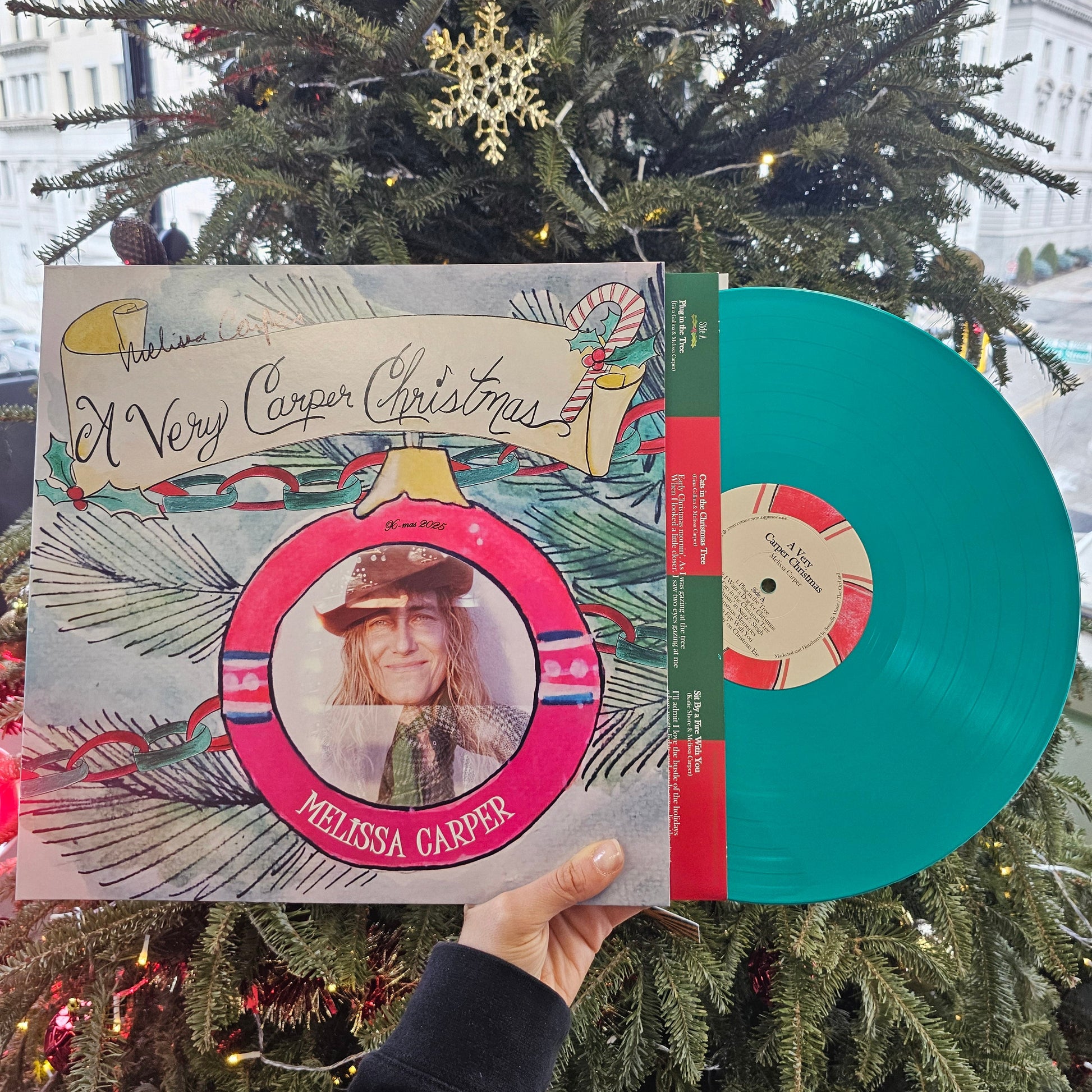 Melissa Carper - A Very Carper Christmas (Green LP Vinyl + Bonus 7inch, Signed By Melissa) UPC: 732388015986