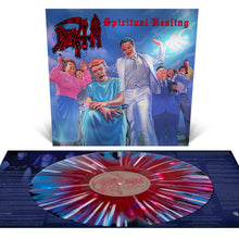 Death - Spiritual Healing (Red, Cyan Blue and Black Tri Color Merge with Splatter LP Vinyl) UPC: 781676520114