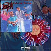 Death - Spiritual Healing (Red, Cyan Blue and Black Tri Color Merge with Splatter LP Vinyl) UPC: 781676520114