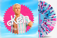 Barbie The Album Soundtrack (Ken Exclusive Cover, Clear w/ Pink & Blue Splatter LP Vinyl, Bonus Tracks) UPC: 075678612183