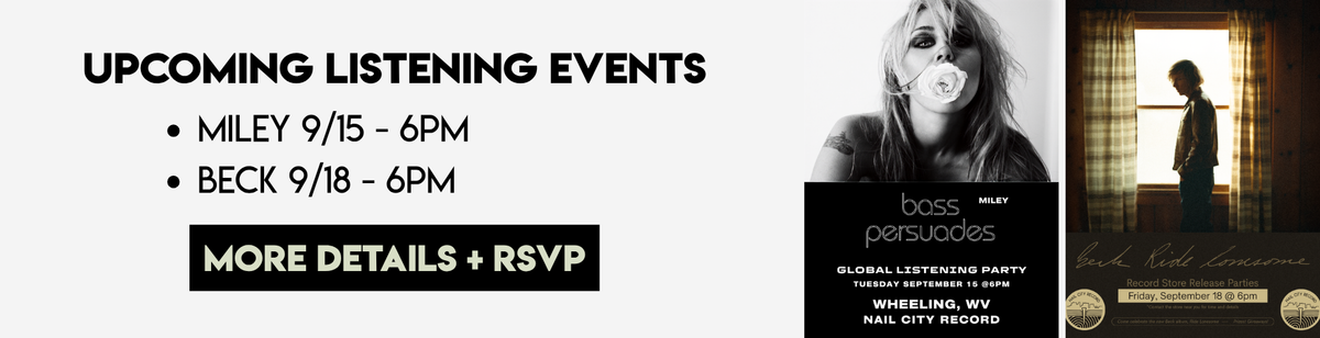 Upcoming listening events 9/14
