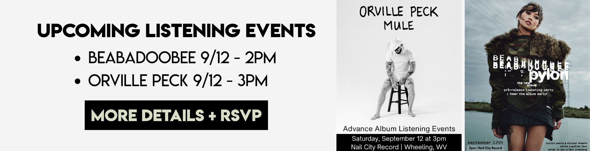 upcoming listening events