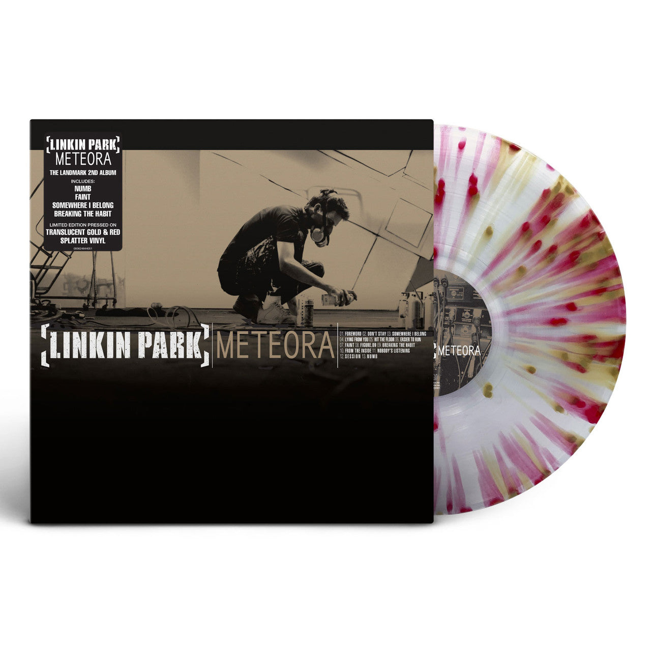 Linkin Park - Meteora (Translucent Gold & Red Splatter LP Vinyl) UPC: 093624844051