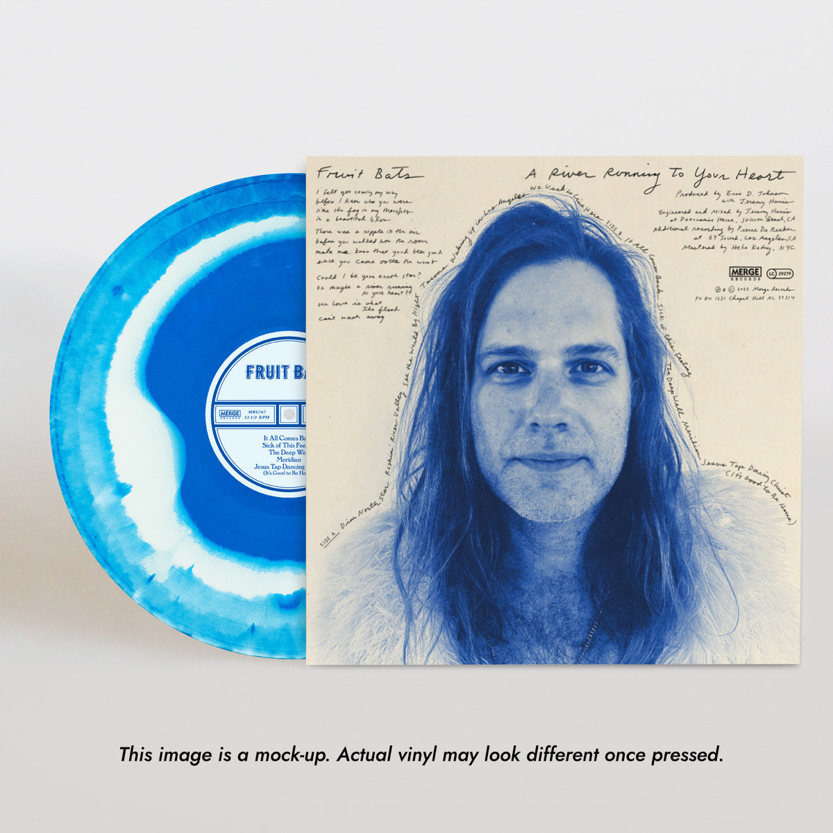 Fruit Bats - A River Running to Your Heart (Indie Exclusive, Opaque Blue & Bone Vinyl)