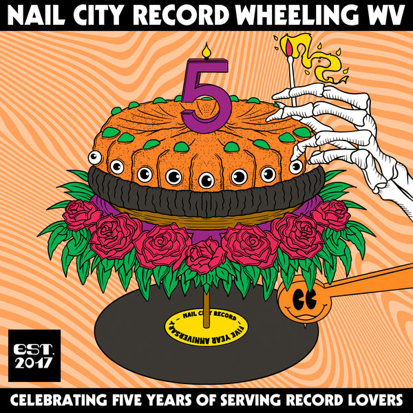 Nail City Record - 5 Years In Business Sticker