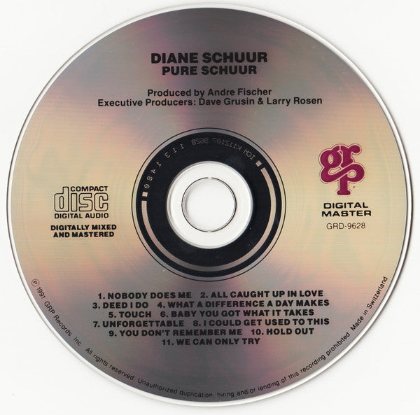 Diane Schuur : Pure Schuur (CD, Album)
