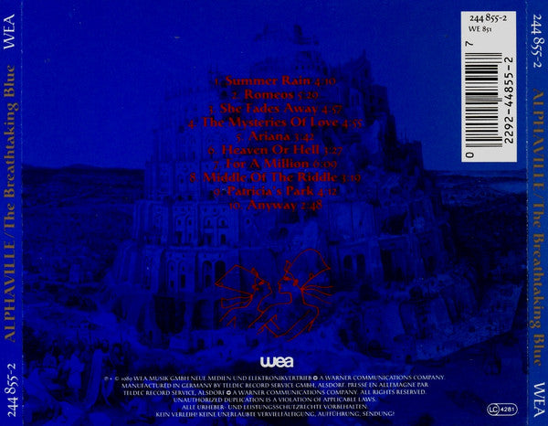 Alphaville : The Breathtaking Blue (CD, Album)