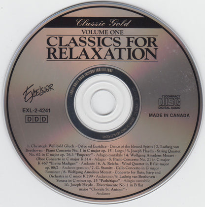 Various : Classics For Relaxation - Volume One (CD, Comp)